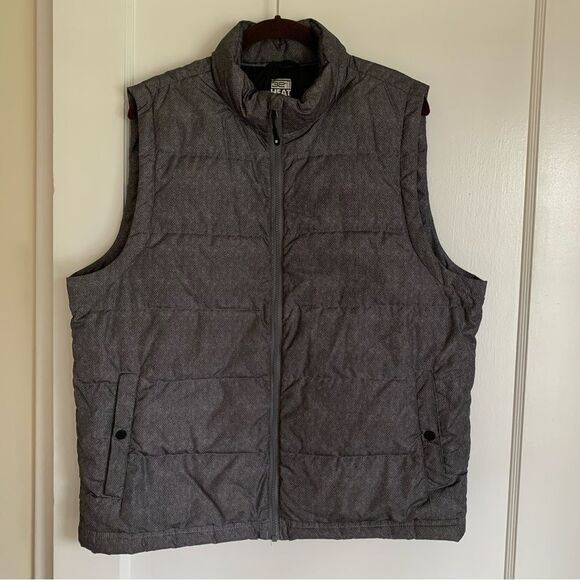 32 Degrees Other - Men’s 32 Degrees Gray Quilted Vest Full Zip Size Large